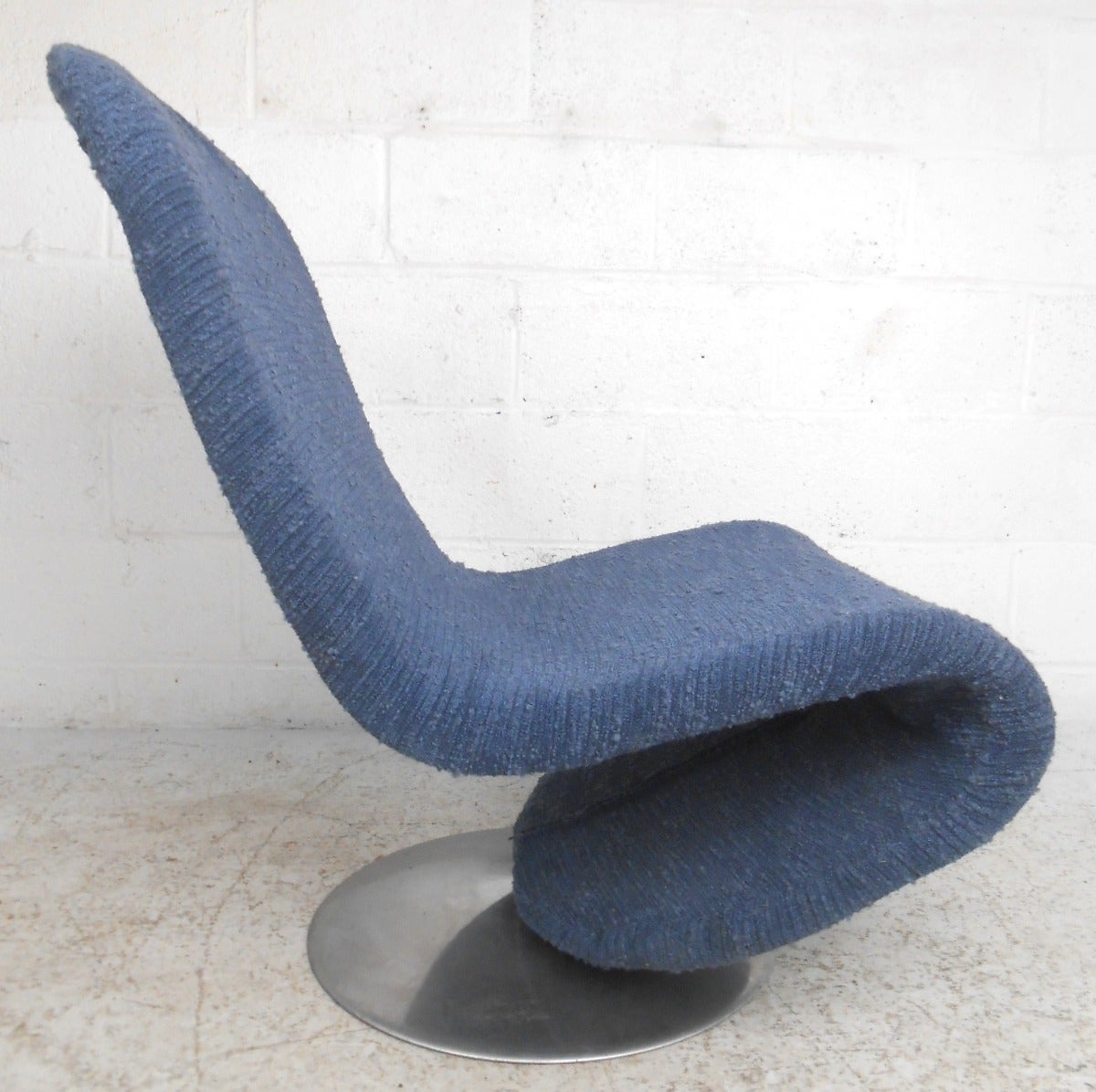 Danish Mid-Century Modern 1-2-3 System Slipper Chair attributed to Verner Panton