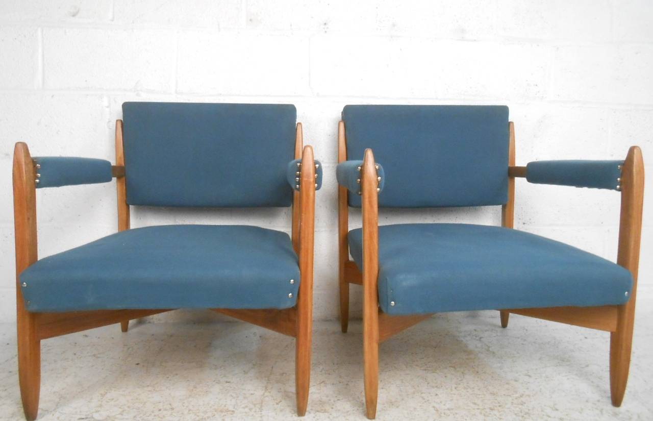 Mid-Century moderno Coppia di poltrone moderne vintage in vendita