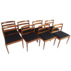 Set of Eight Danish Dining Chairs by Magnus Olesen