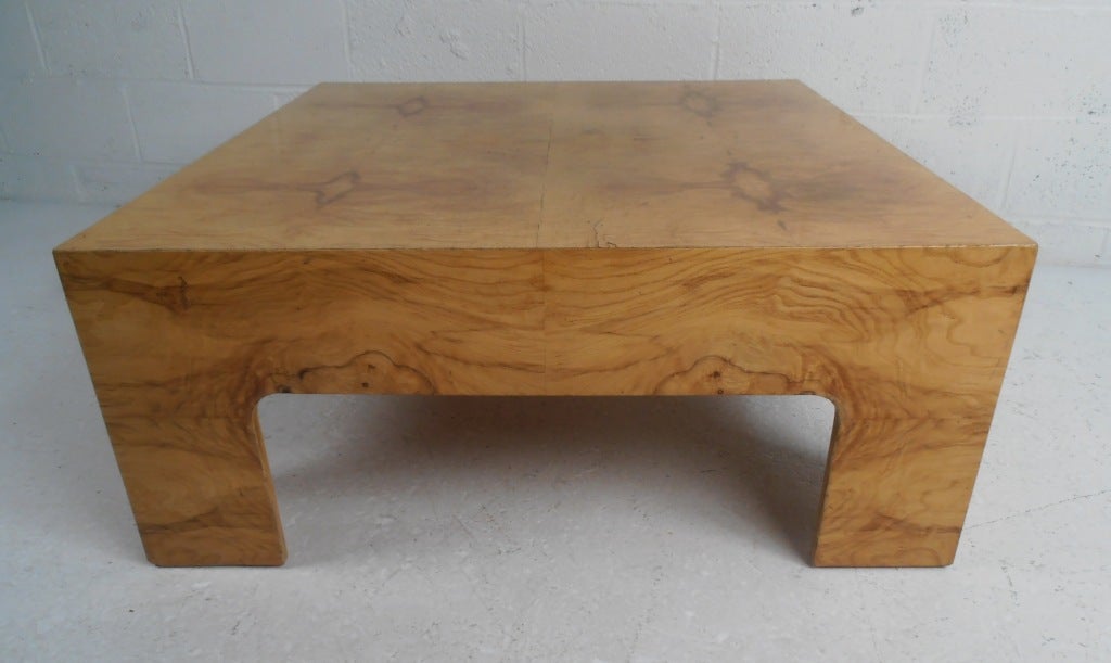 American Burl Wood Coffee Table