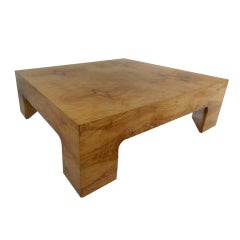 Burl Wood Coffee Table