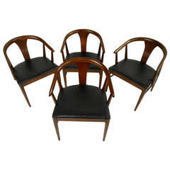 Set of Four Mid-Century Dining Chairs