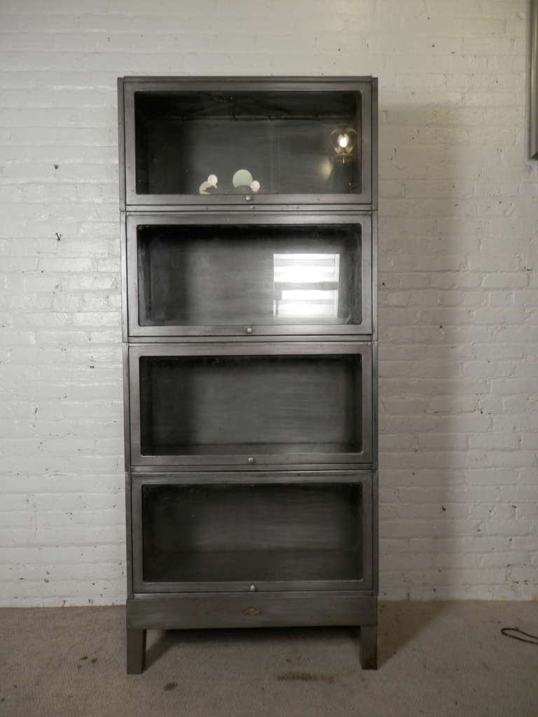 Industrial Globe-Wernicke Mid-Century Stack Barrister Bookcase