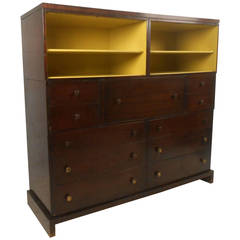 Mid-Century Modern Style Drop Front Dresser with Desk by Widdcomb