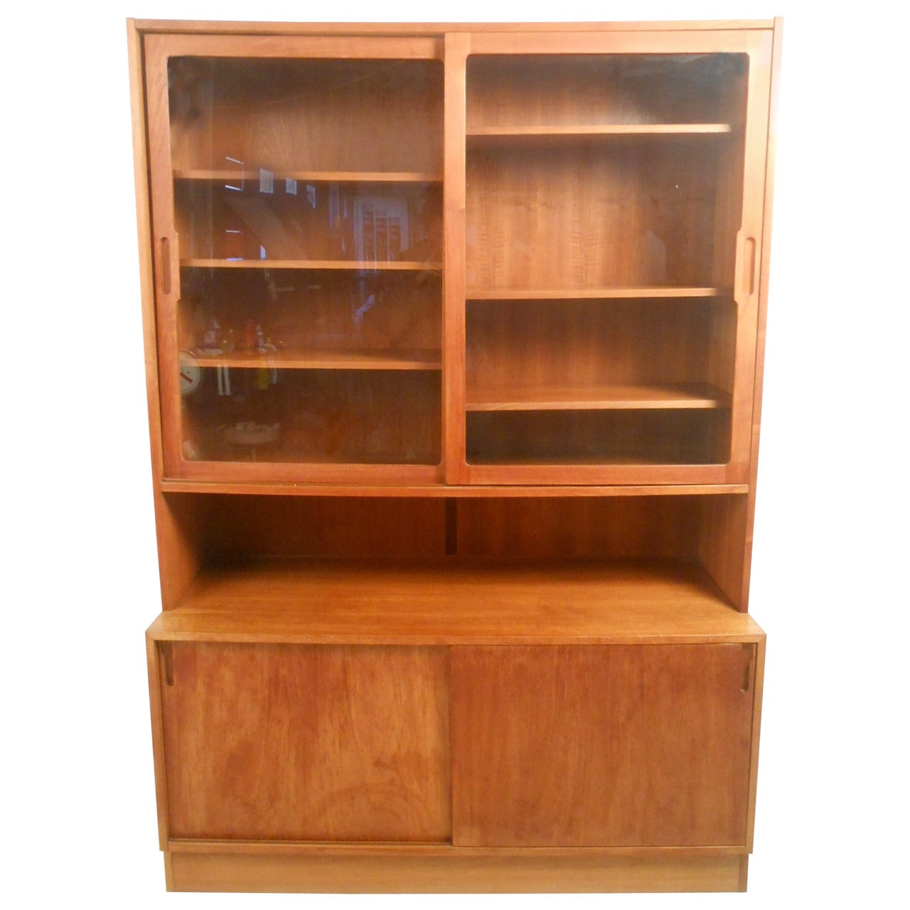 Mid-Century Modern Danish Teak Curio Cabinet