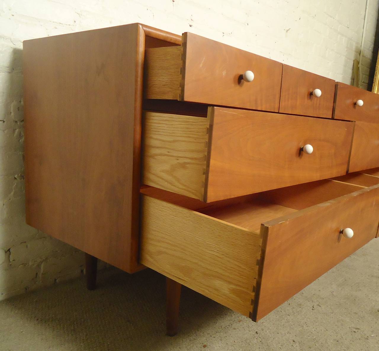 Mid-Century Modern Kipp Stewart & Stewart McDougall Designed Streamlined Dresser