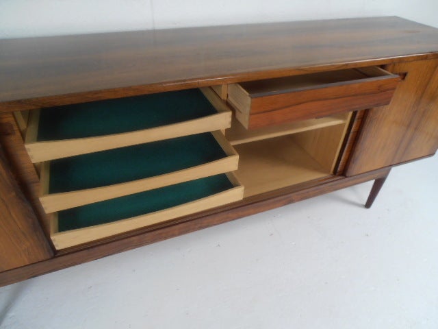 Danish Modern Rosewood Server by N. O. Moller 1