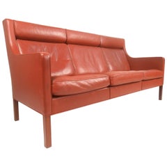 Vintage Børge Mogensen Leather Sofa