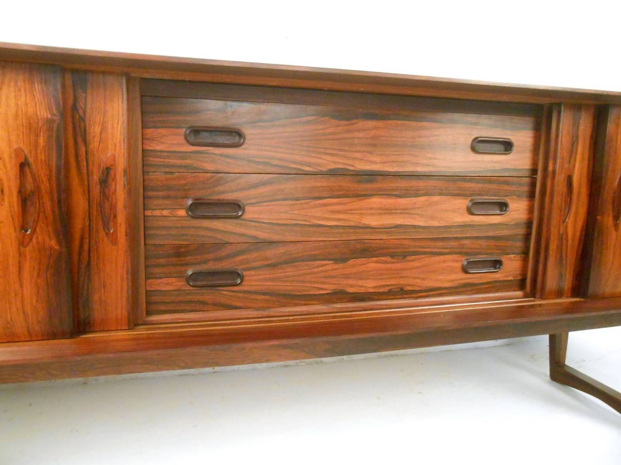 Mid-Century Modern Exquisite Mid-Century Kurt Ostervig Style Rosewood Sideboard