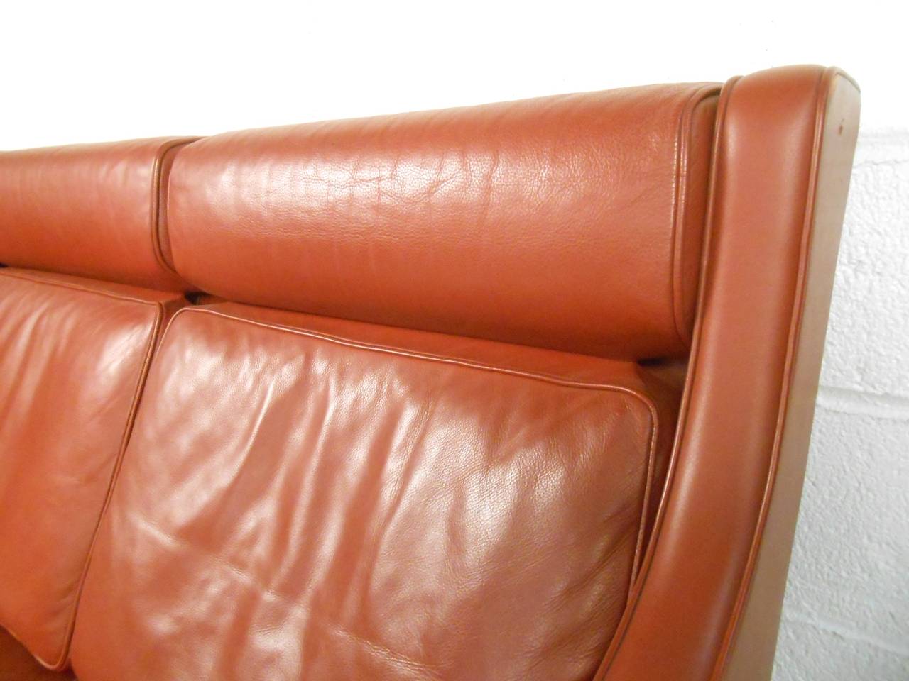 Mid-20th Century Børge Mogensen Leather Sofa