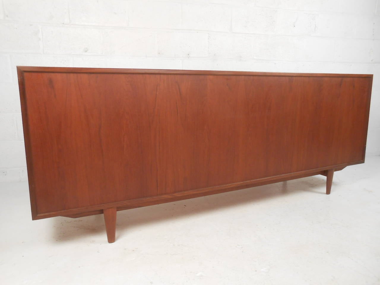 VIntage Modern Ib Kofod-Larsen Teak Credenza for Clausen and Sons In Good Condition In Brooklyn, NY