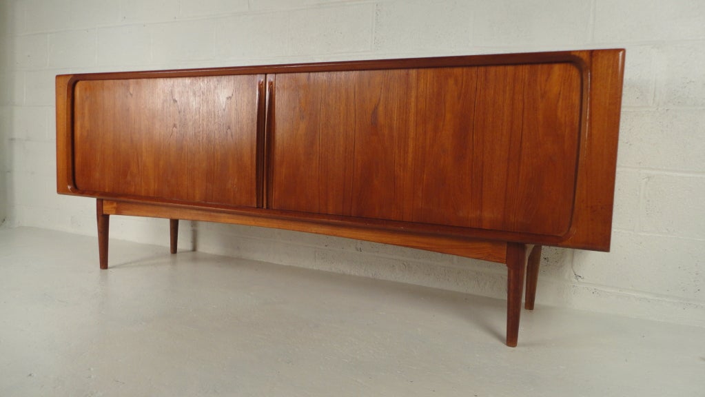 Vintage Danish Modern Long Teak Server/Credenza