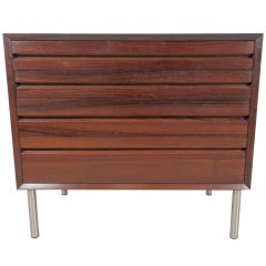 Vintage Danish Modern Rosewood Four Drawer Nighstand