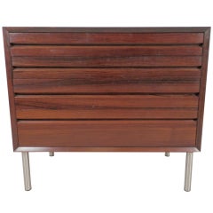 Vintage Danish Modern Rosewood Four Drawer Nighstand