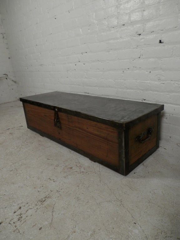 American Industrial Metal Oak Ammo Trunk
