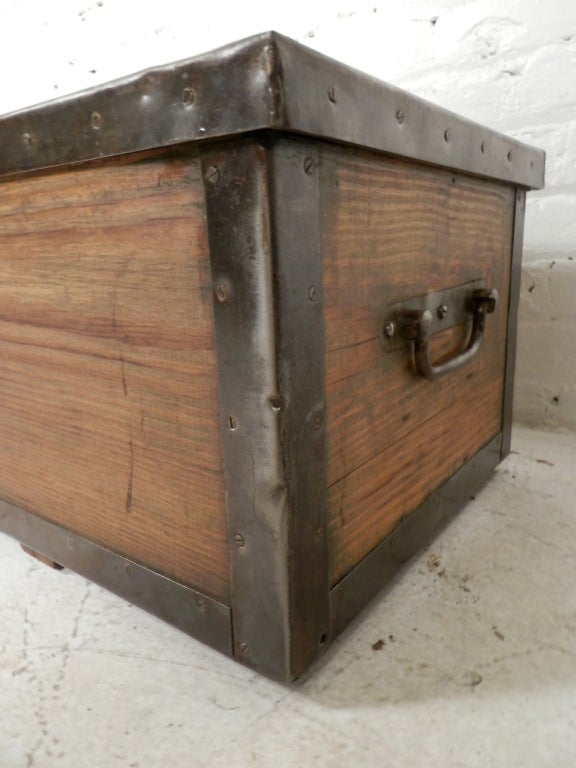 Industrial Metal Oak Ammo Trunk 1