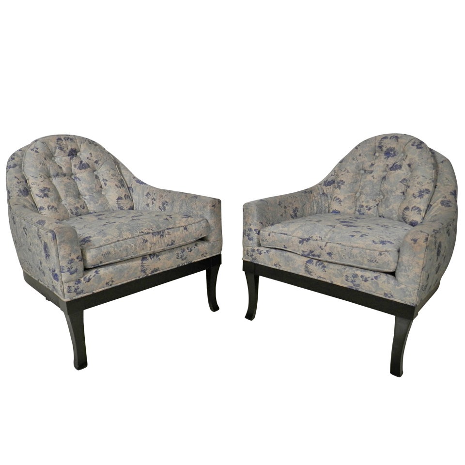 Barrel Back Armchairs by Grand Rapids Furniture Co.