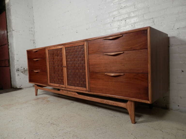 Mid-Century Modern Re-Finished Mid Century Modern Lane Credenza By Warren Church