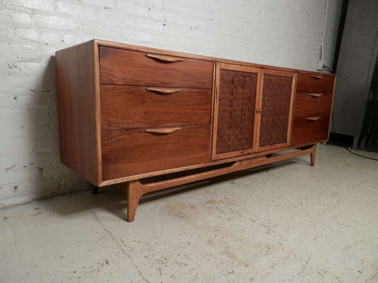 American Re-Finished Mid Century Modern Lane Credenza By Warren Church