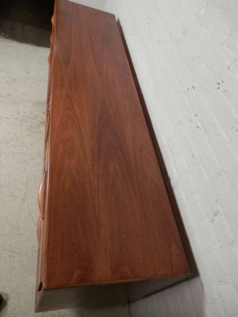 Re-Finished Mid Century Modern Lane Credenza By Warren Church 3