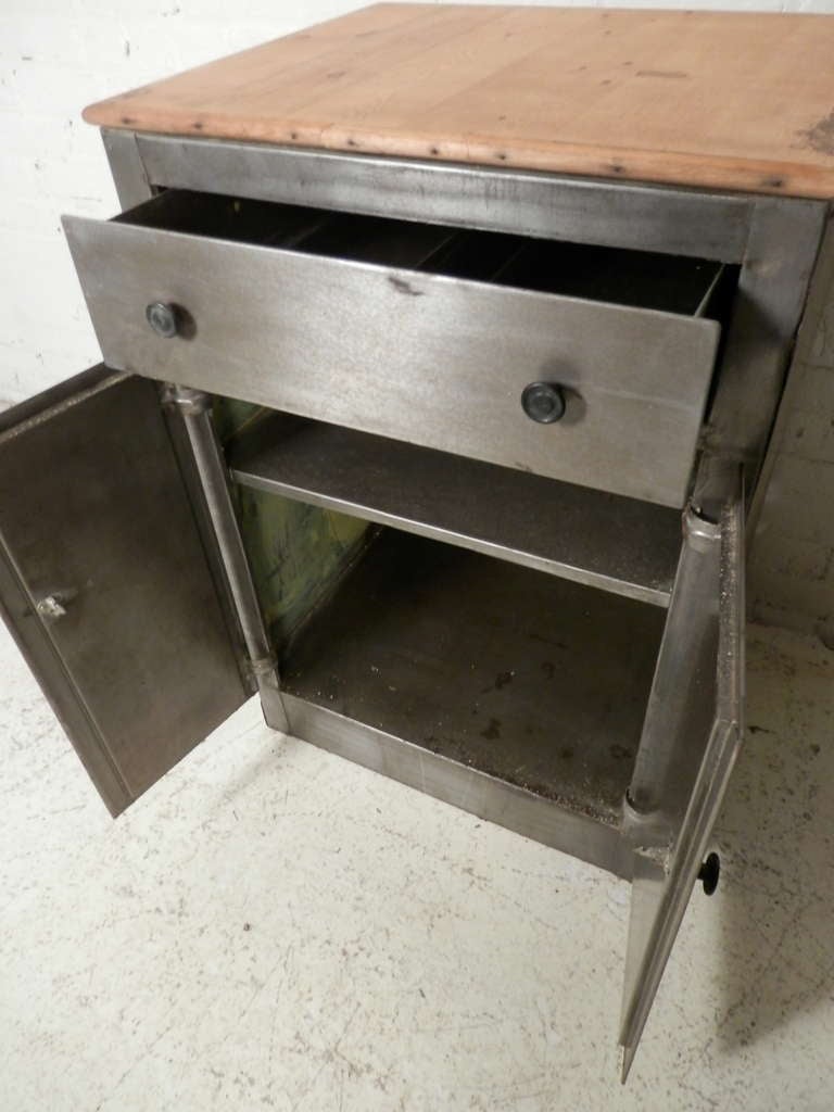Industrial Metal Utility Cabinet In Good Condition In Brooklyn, NY