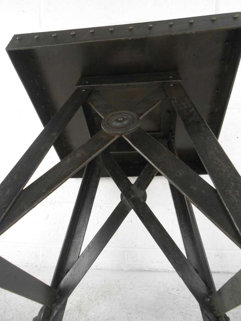 Mid-Century Modern Industrial End Table 2
