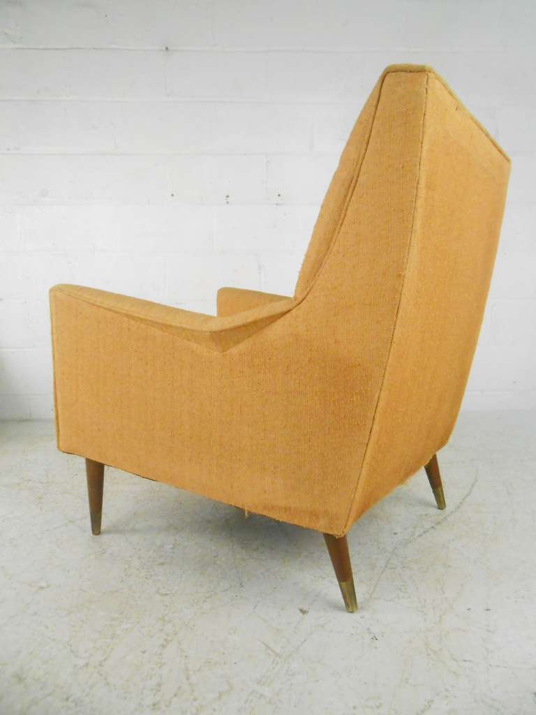 Pair of Mid-Century Modern Armchairs by Rowe 1