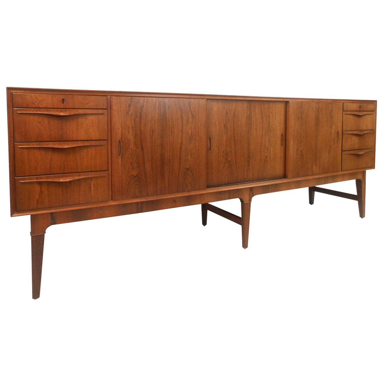 Mid-Century Modern Danish Arne Vodder Style Rosewood Sideboard