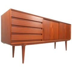 Mid-Century Modern Omann Junior Model 18 Danish Teak Sideboard 2