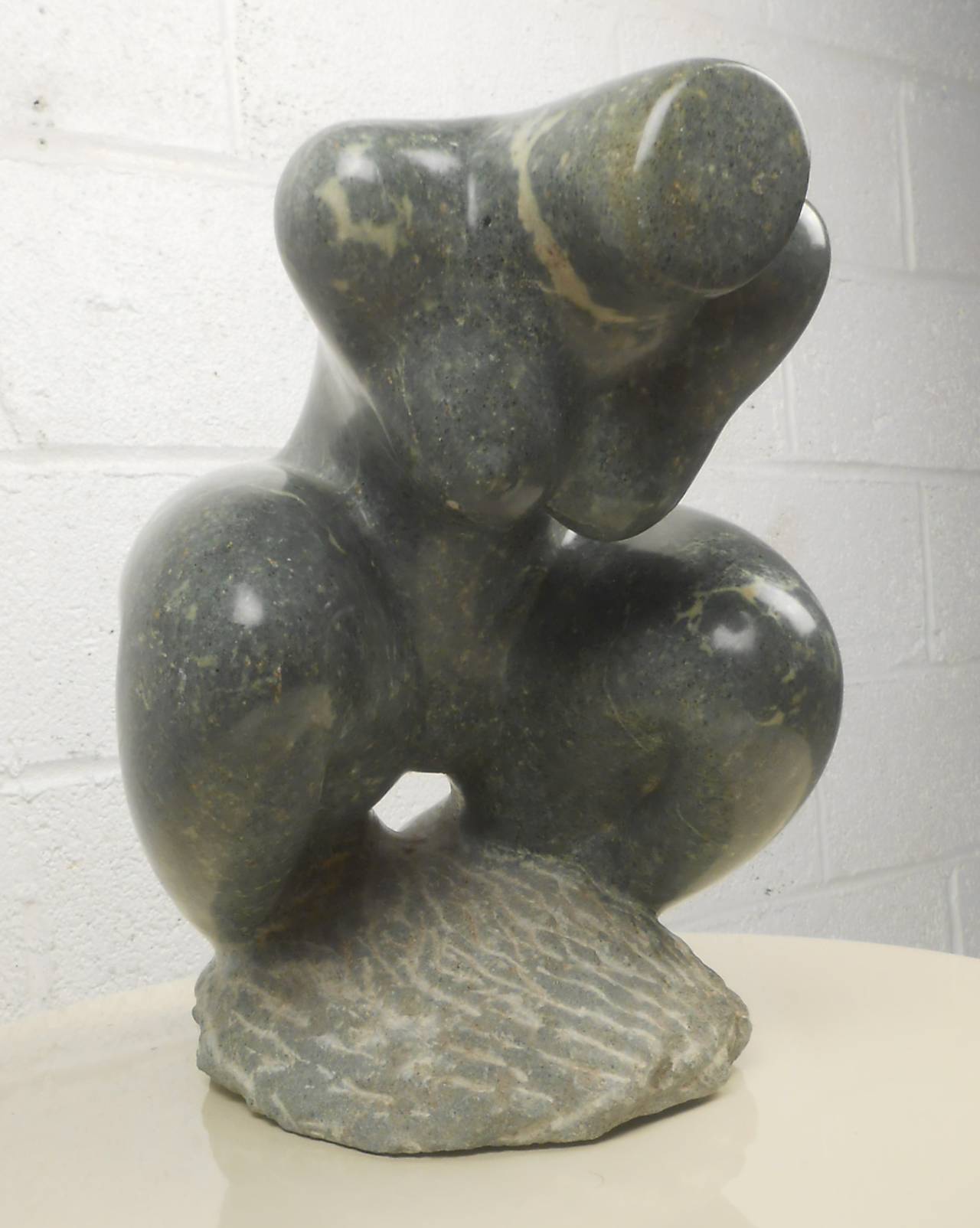 Signed Female Form Marble Sculpture In Good Condition In Brooklyn, NY