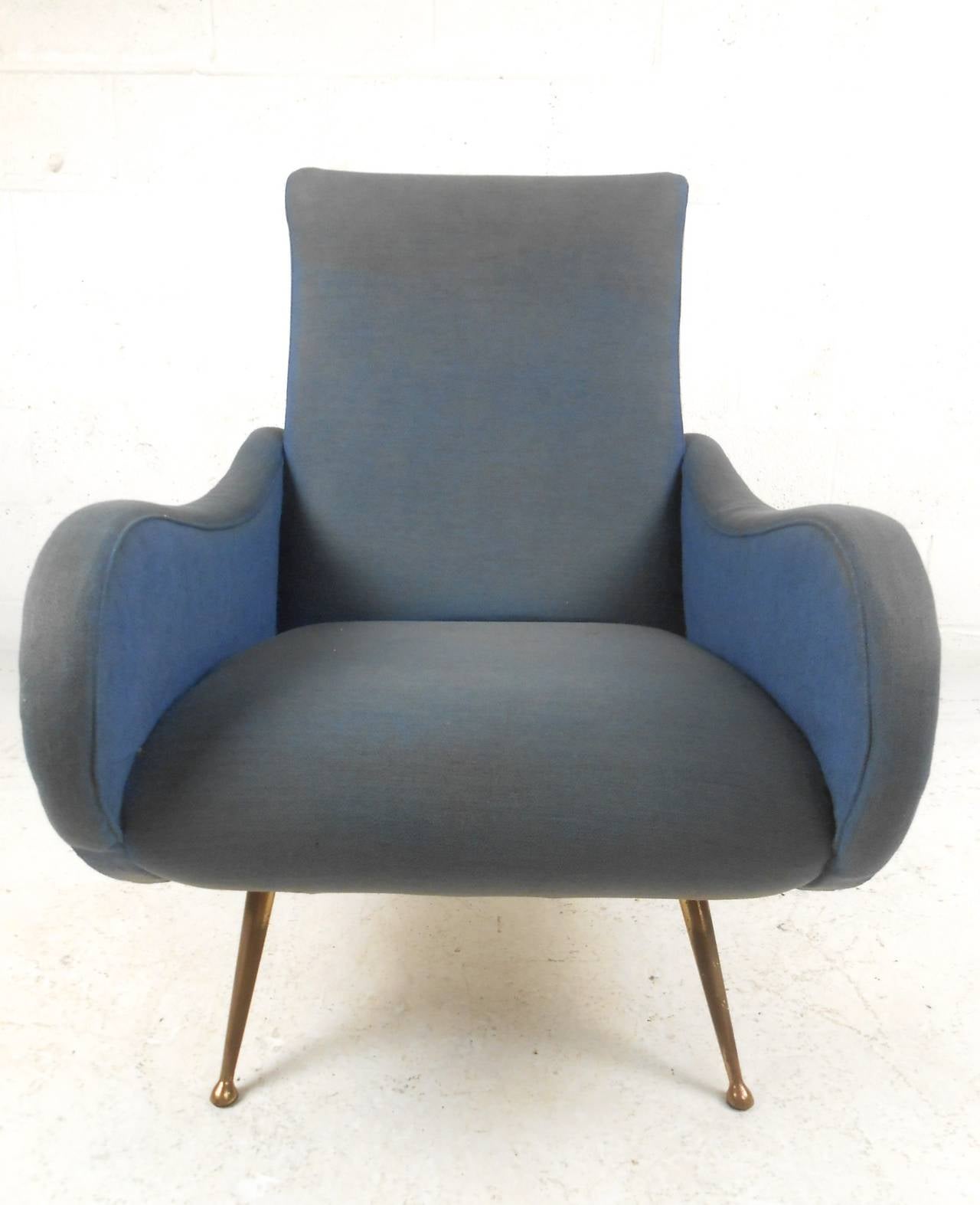 Pair of Mid-Century Modern Italian Chairs in the Style of Marco Zanuso 1