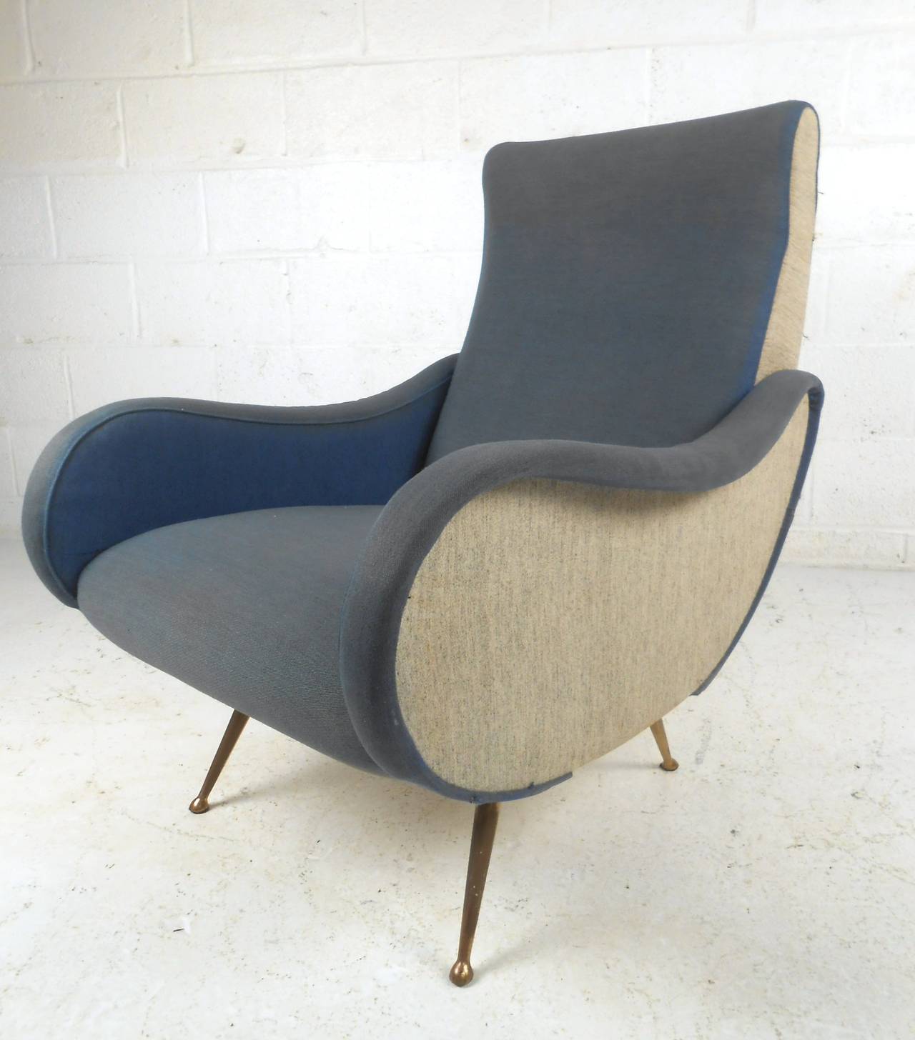 Pair of Mid-Century Modern Italian Chairs in the Style of Marco Zanuso 3