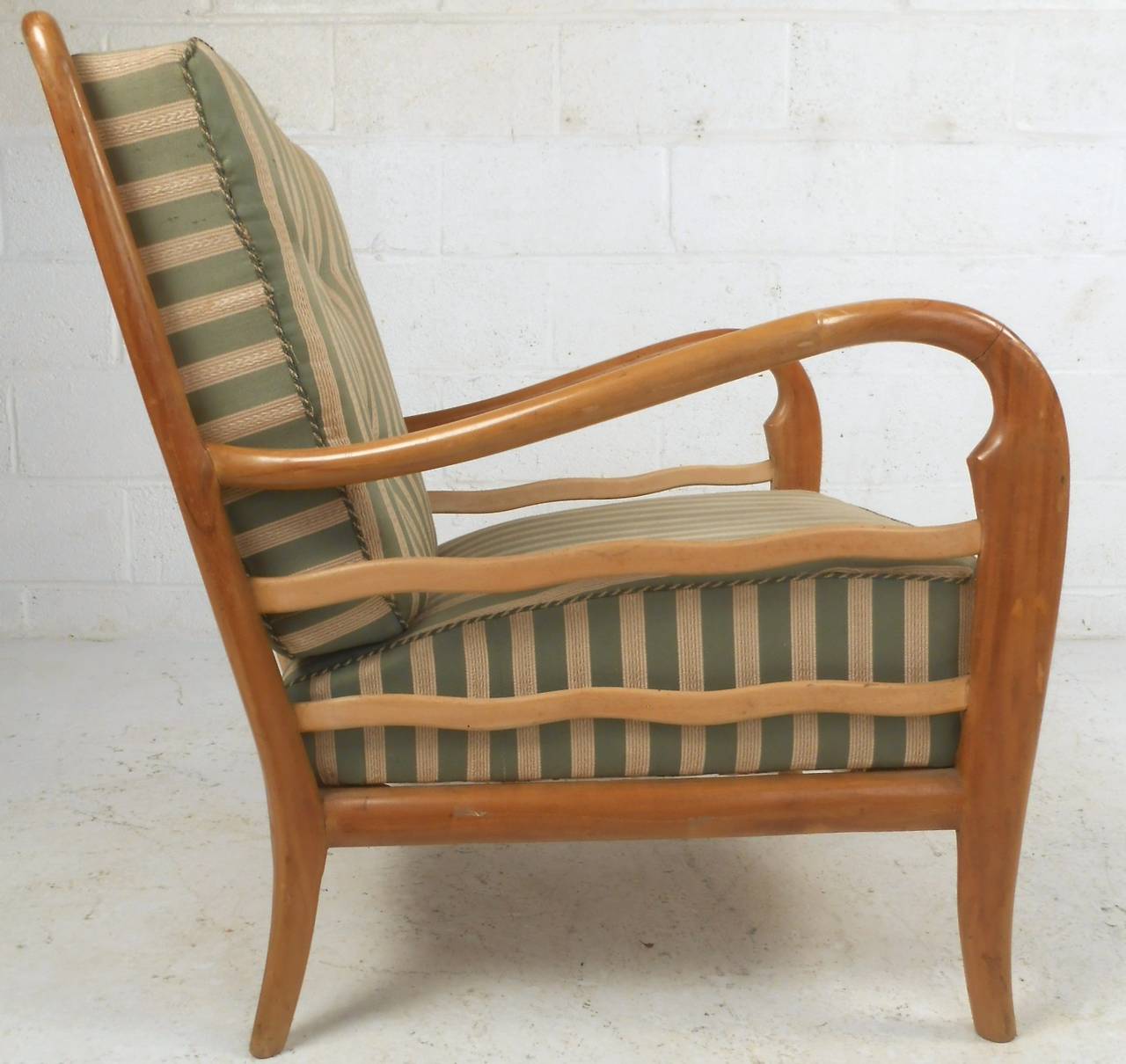 Fabric Vintage Italian Design Lounge Chairs