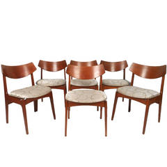 Set of Mid-Century Danish Teak Funder-Scmidt & Madsen Dining Chairs