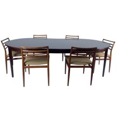 N. O. Moller Dining Table & Chairs