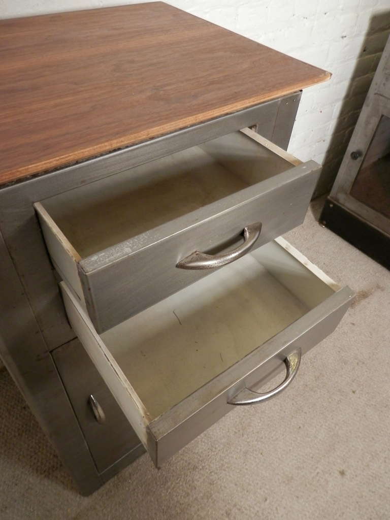 Mid-20th Century Restored Mid-Century Metal Table or Cabinet