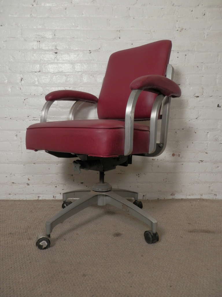 Rare Model Rolling Desk Chair by Emeco at 1stDibs emeco office chair