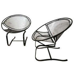 Vintage Maurizio Tempestini Salterini Clamshell Patio Chairs