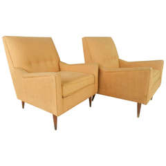 Pair of Mid-Century Modern Armchairs by Rowe