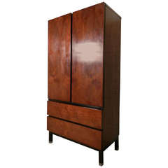 Sleek Mid Century Modern Armoire Style Dresser By Martinsville