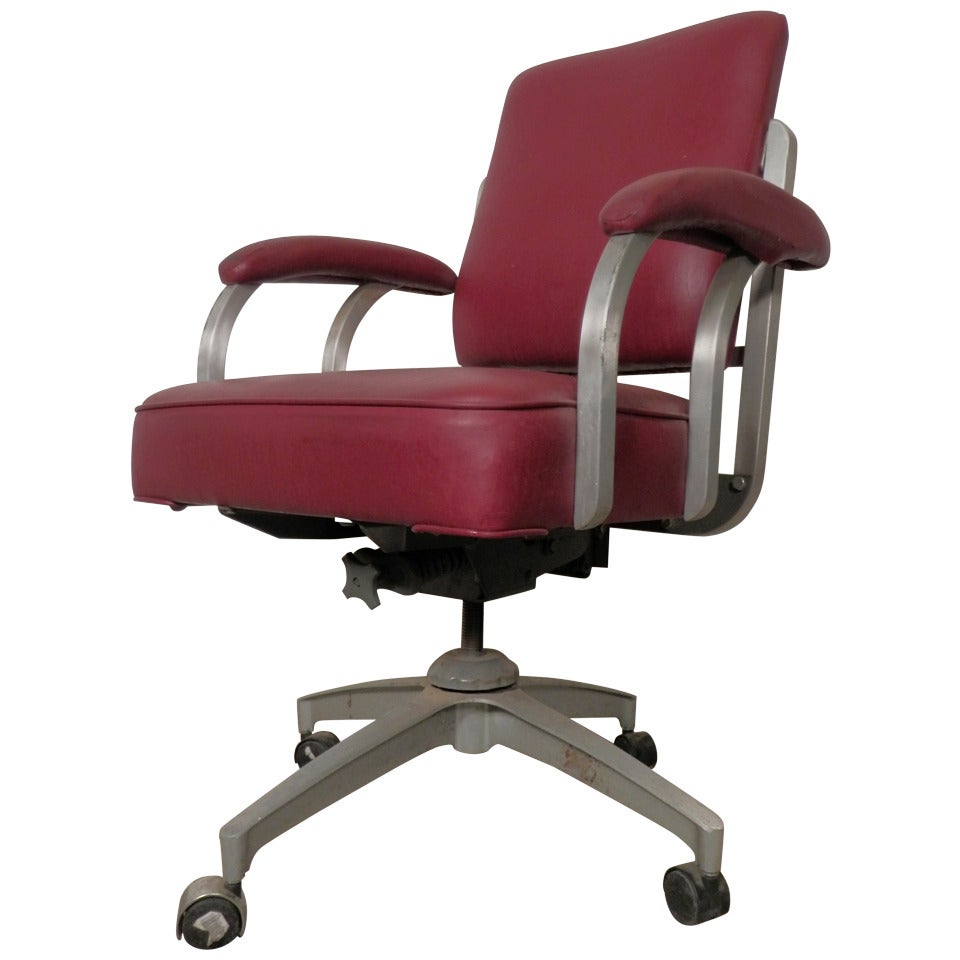 Rare Model Rolling Desk Chair by Emeco at 1stDibs emeco office chair