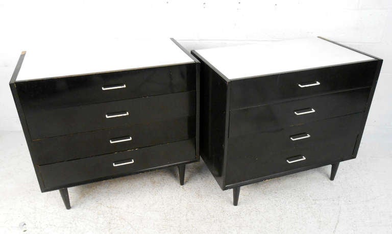 Mid-Century Modern Pair American of Martinsville Mid Century Modern Dressers