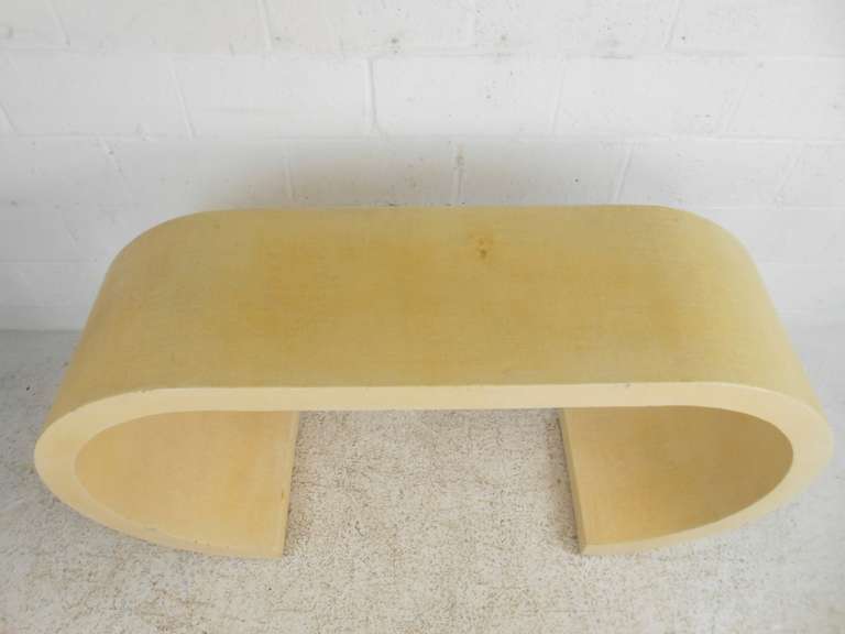 Late 20th Century Mid-Century Modern Waterfall Table in the Manner of Karl Springer