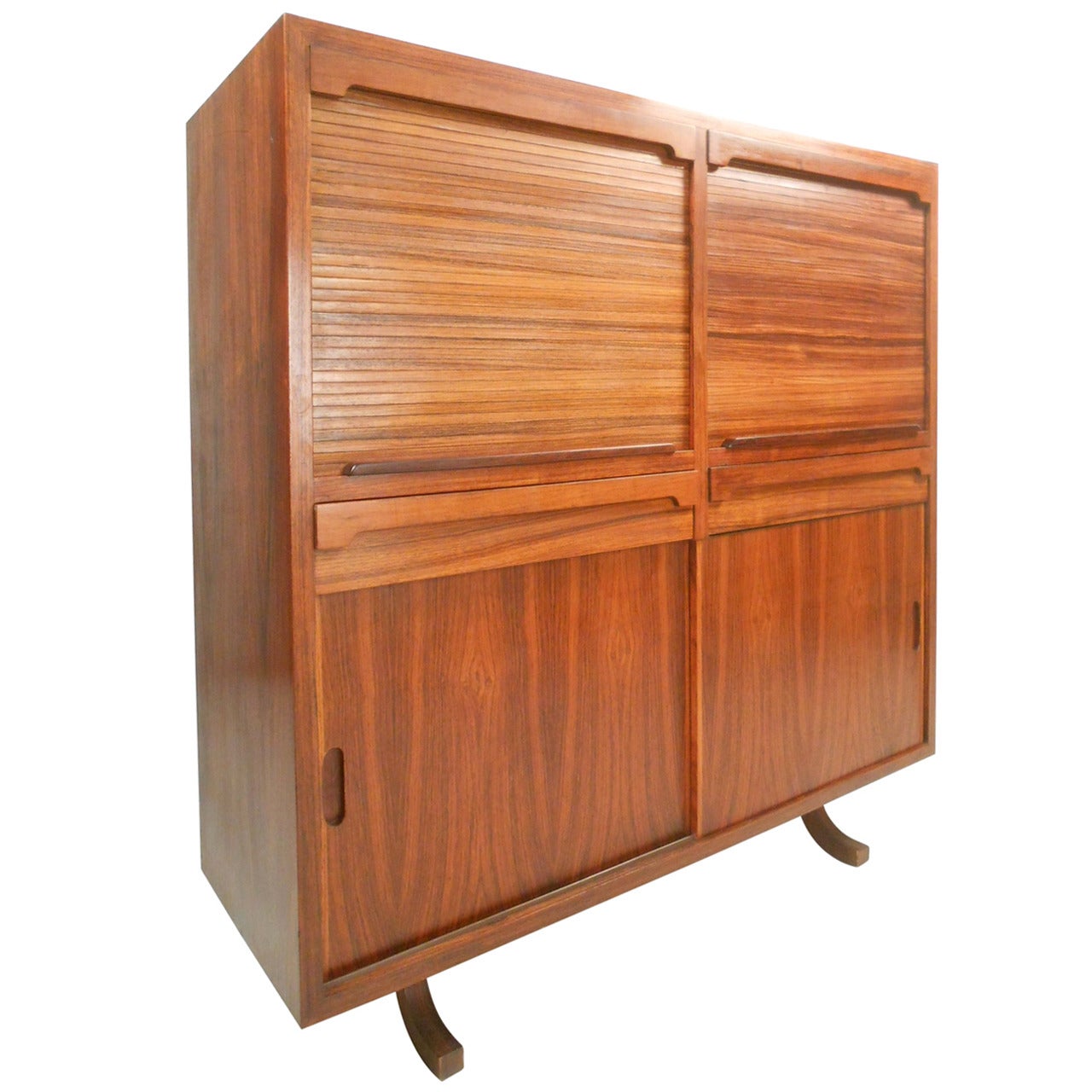 Gorgeous Mid-Century Modern Rosewood Bar Cabinet