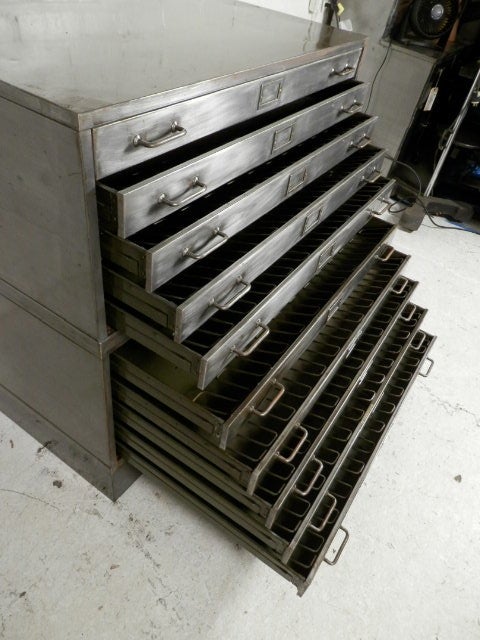 Industrial Metal Flat File Cabinet 2
