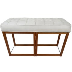 Teak Upholstered Bench Teak Upholstered Bench
