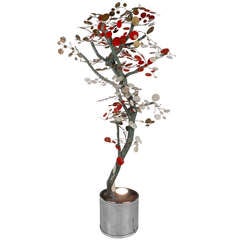 Unique Curtis Jere Style Tree Sculpture 7