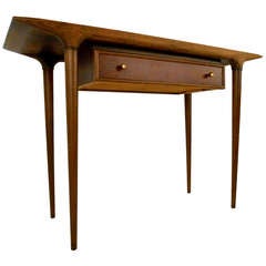 Mid-Century Walnut Writing Table by Lane