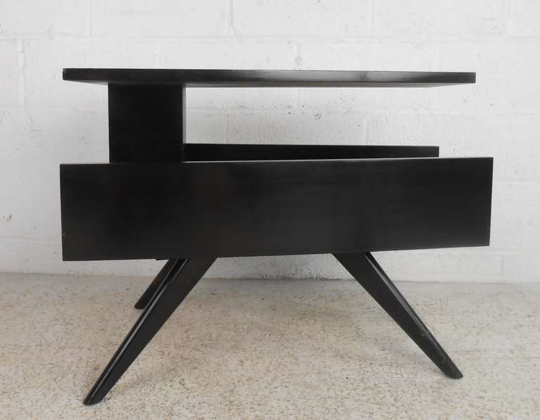 Mid-Century Modern Sculptural Vintage Modern Side Table