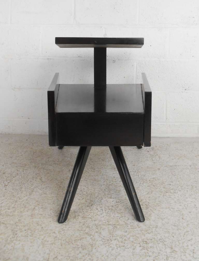 American Sculptural Vintage Modern Side Table